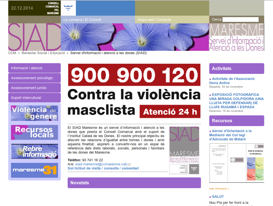 Servei d'informació i atenció a les dones (SIAD) 